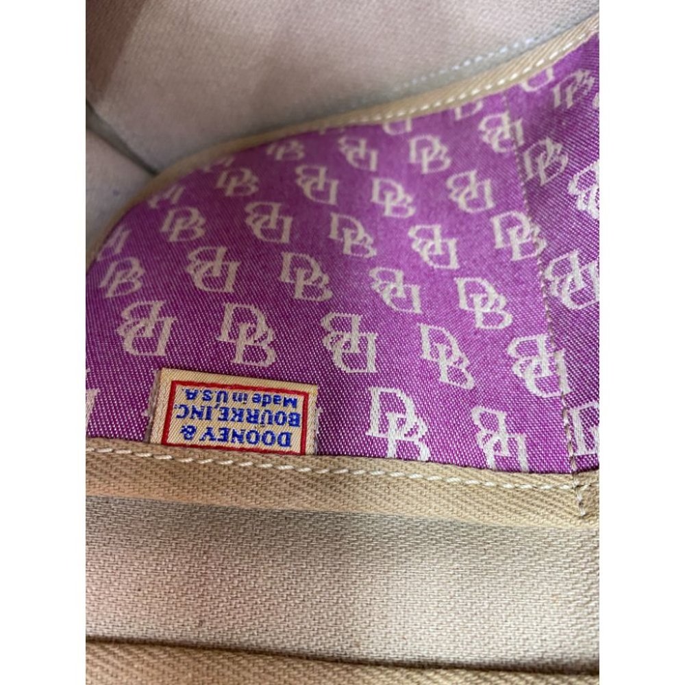 DOONEY & BOURKE Purple White Tan Tote Crossbodybag - Picture 12 of 13